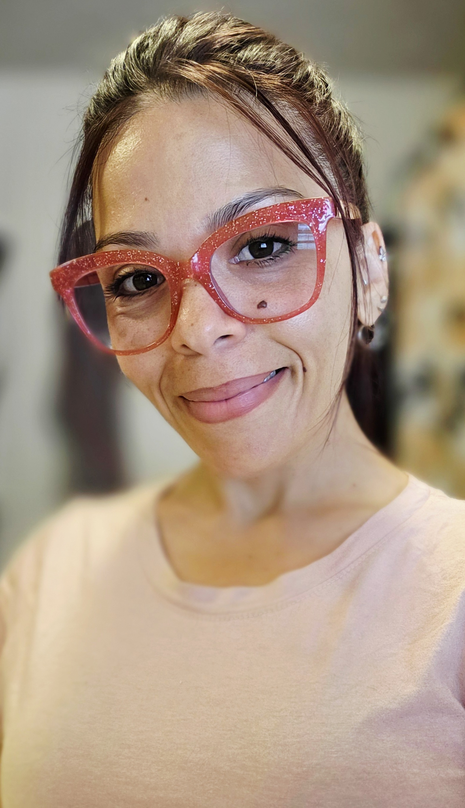 Knox Cat Eye Prescription Glasses - Ruby Glitter | Payne Glasses